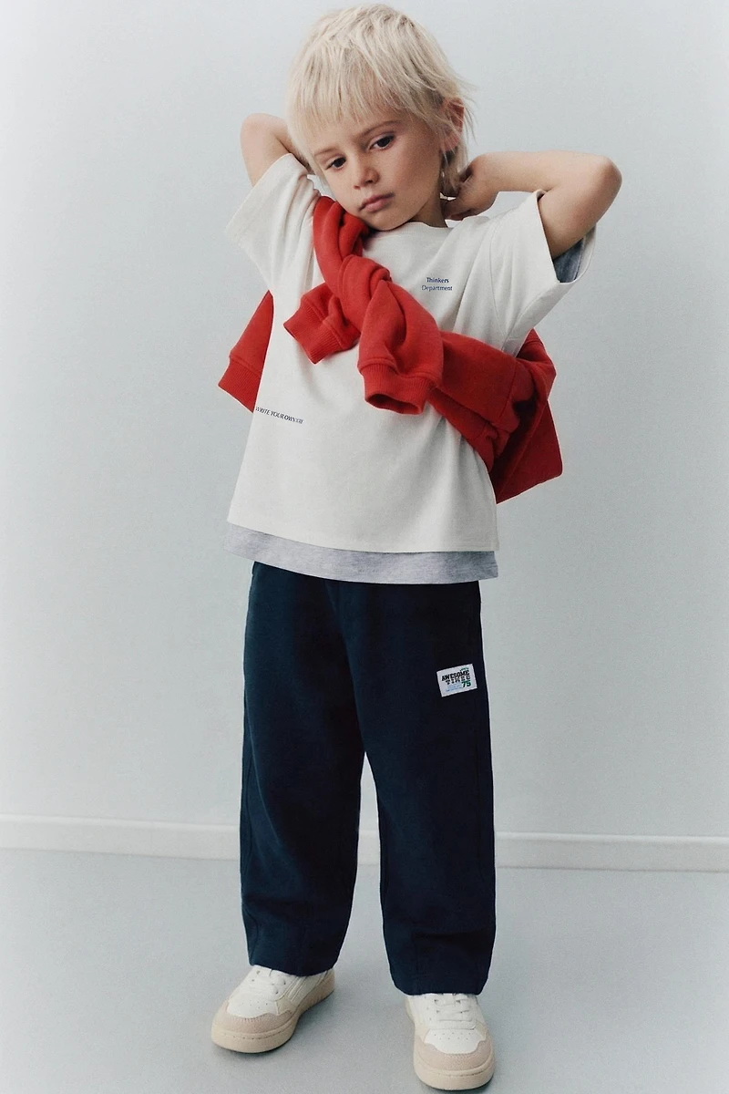 PANTALON BARREL ÉTIQUETTE