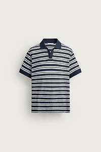 OPEN-STITCH REGULAR FIT POLO SHIRT