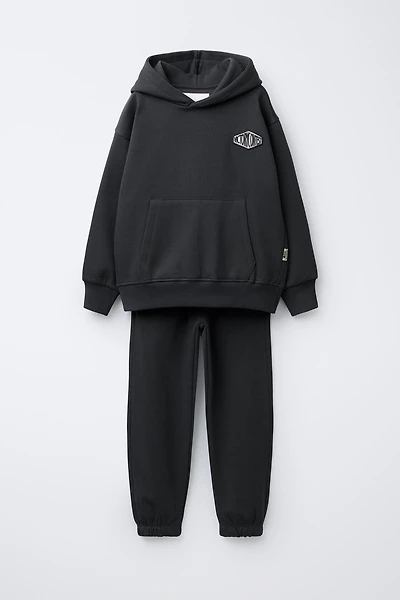 HOODIE AND JOGGER PANTS WITH PATCH SET