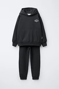 HOODIE AND JOGGER PANTS WITH PATCH SET