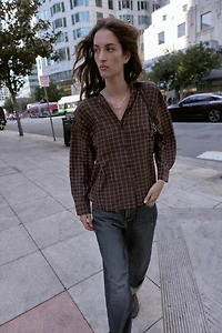 OVERSIZED PLAID SHIRT