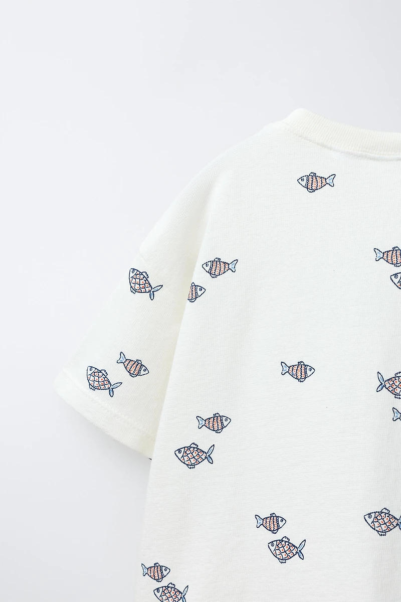 FISH PRINT T-SHIRT