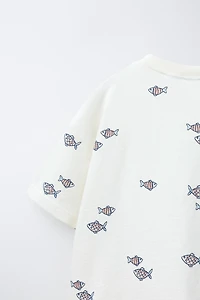 FISH PRINT T-SHIRT