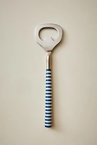 BOTTLE OPENER WITH STRIPED HANDLE