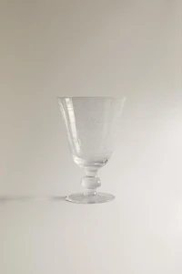 ENGRAVED WINE GLASS