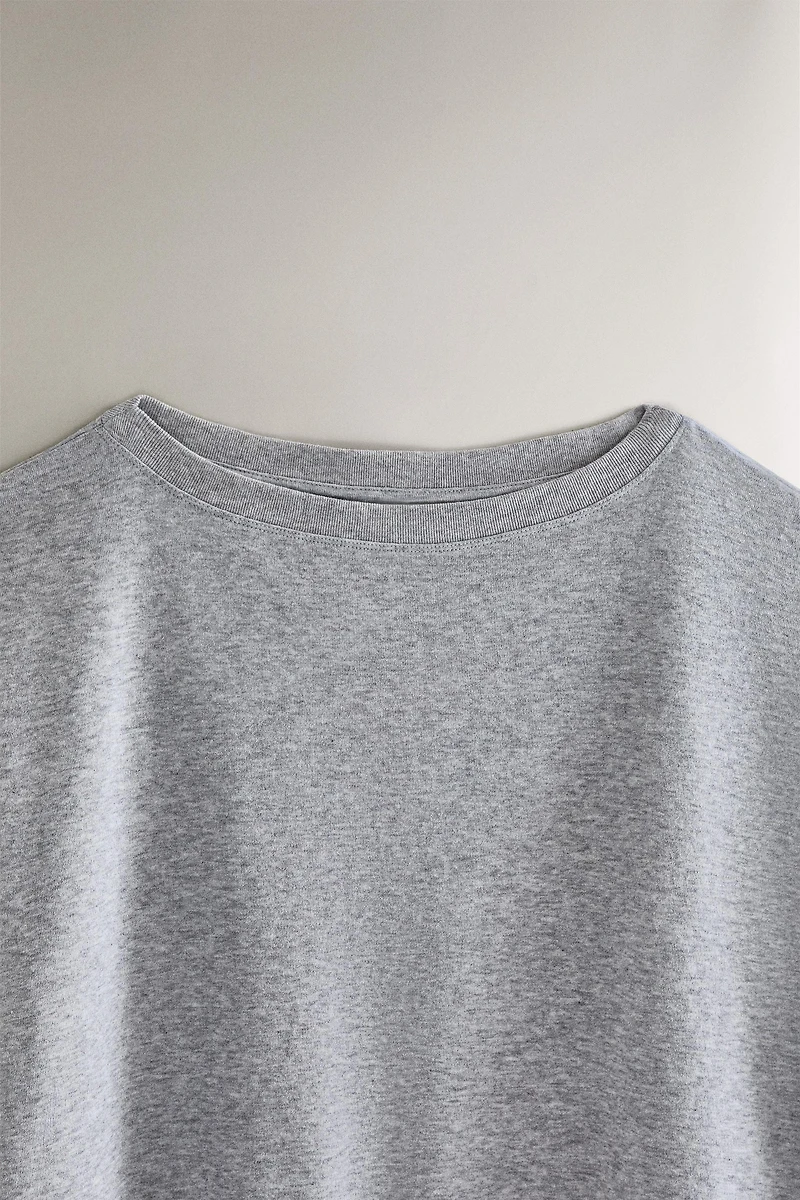 COTTON COLLAR SWEATSHIRT