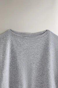 COTTON COLLAR SWEATSHIRT