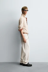 CHEMISE STRUCTURE RAYURES