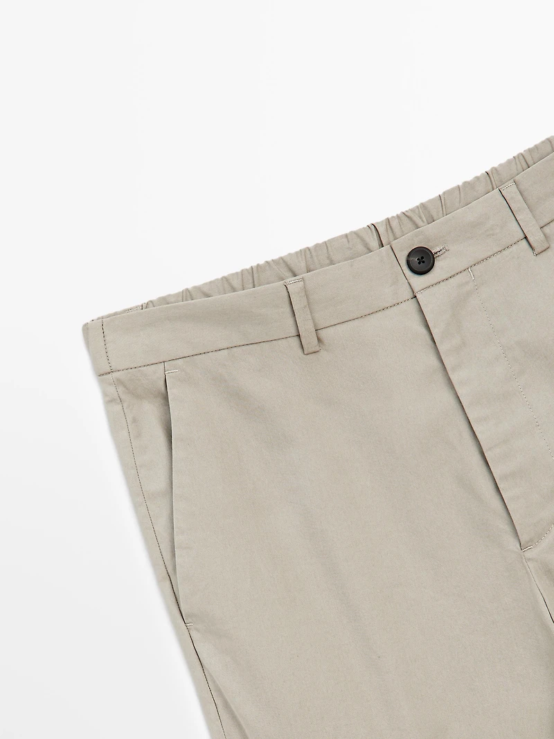 Semi-jogger fit trousers