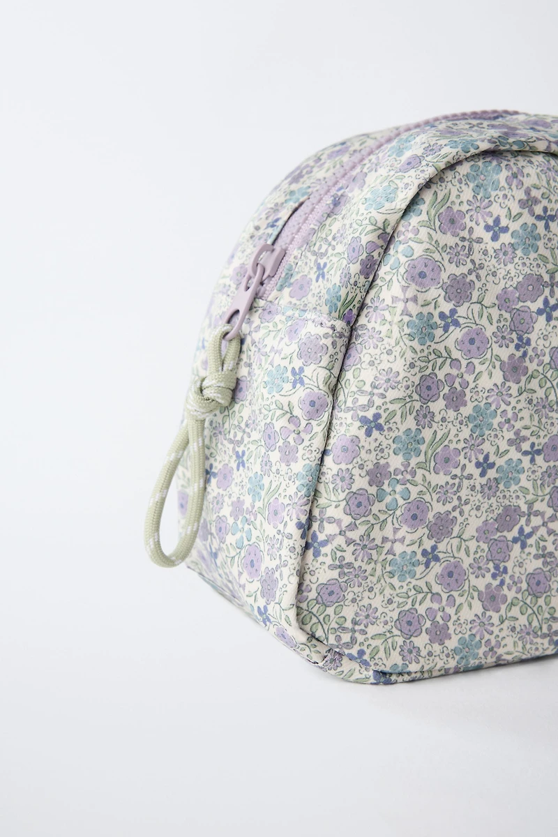 FLORAL TRAVEL TOILETRY BAG