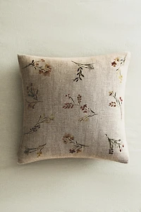 HOUSSE DE COUSSIN FLEURS