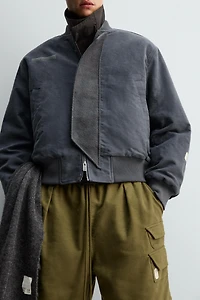 TEXTURED BOMBER JACKET X SR_A