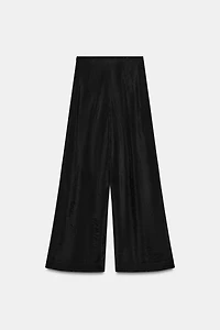 SEMI-SHEER WIDE LEG PANTS