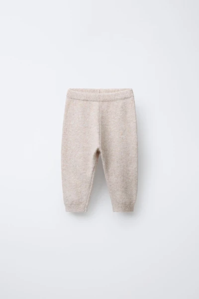 KNIT HEDGEHOG LABEL POCKET LEGGINGS