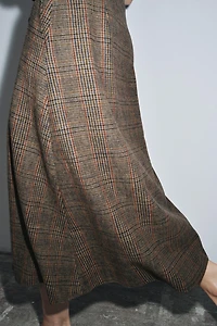 PLAID PLEATED SKIRT WITH WOOL ZW COLLECTION
