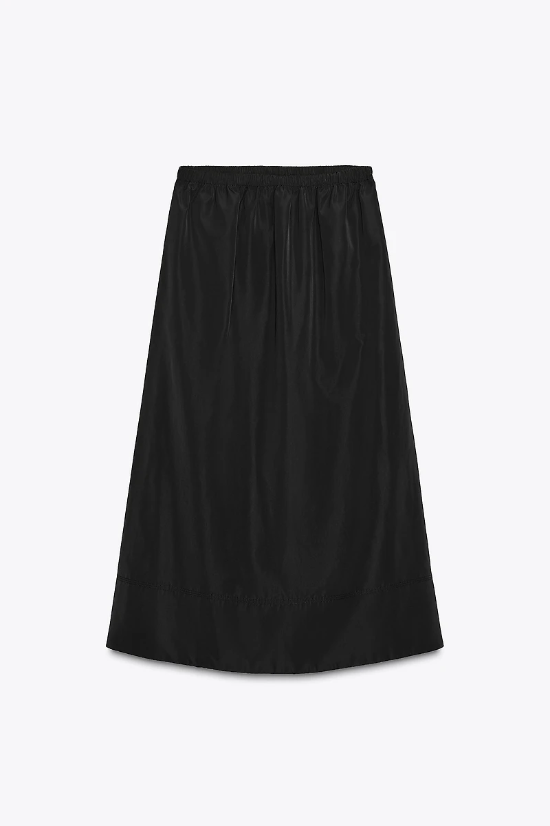 MIDI SKIRT WITH TECHNICAL EFFECT ZW COLLECTION