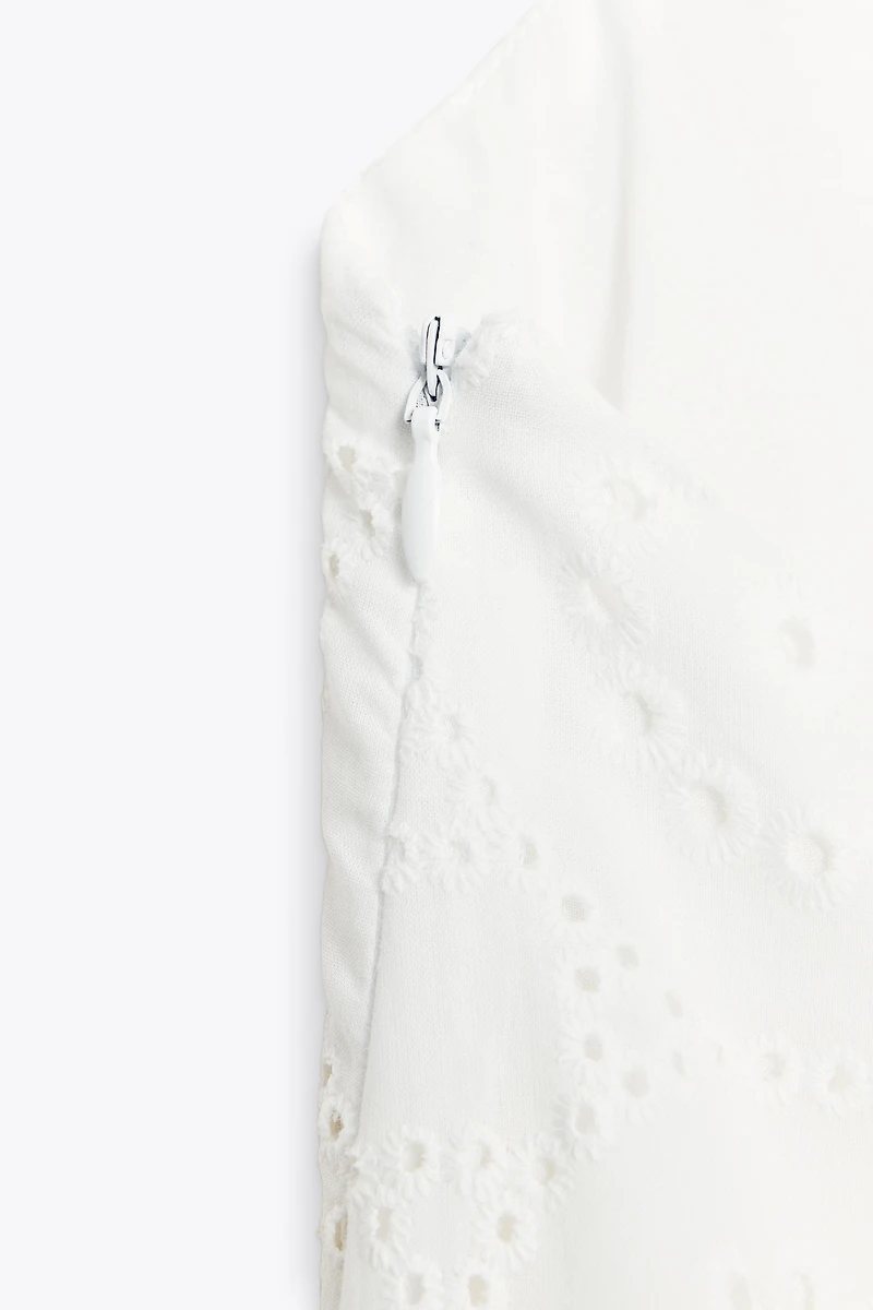 EMBROIDERED MIDI DRESS