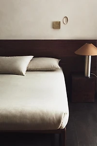 DYED THREAD STRIPED DUVET COVER