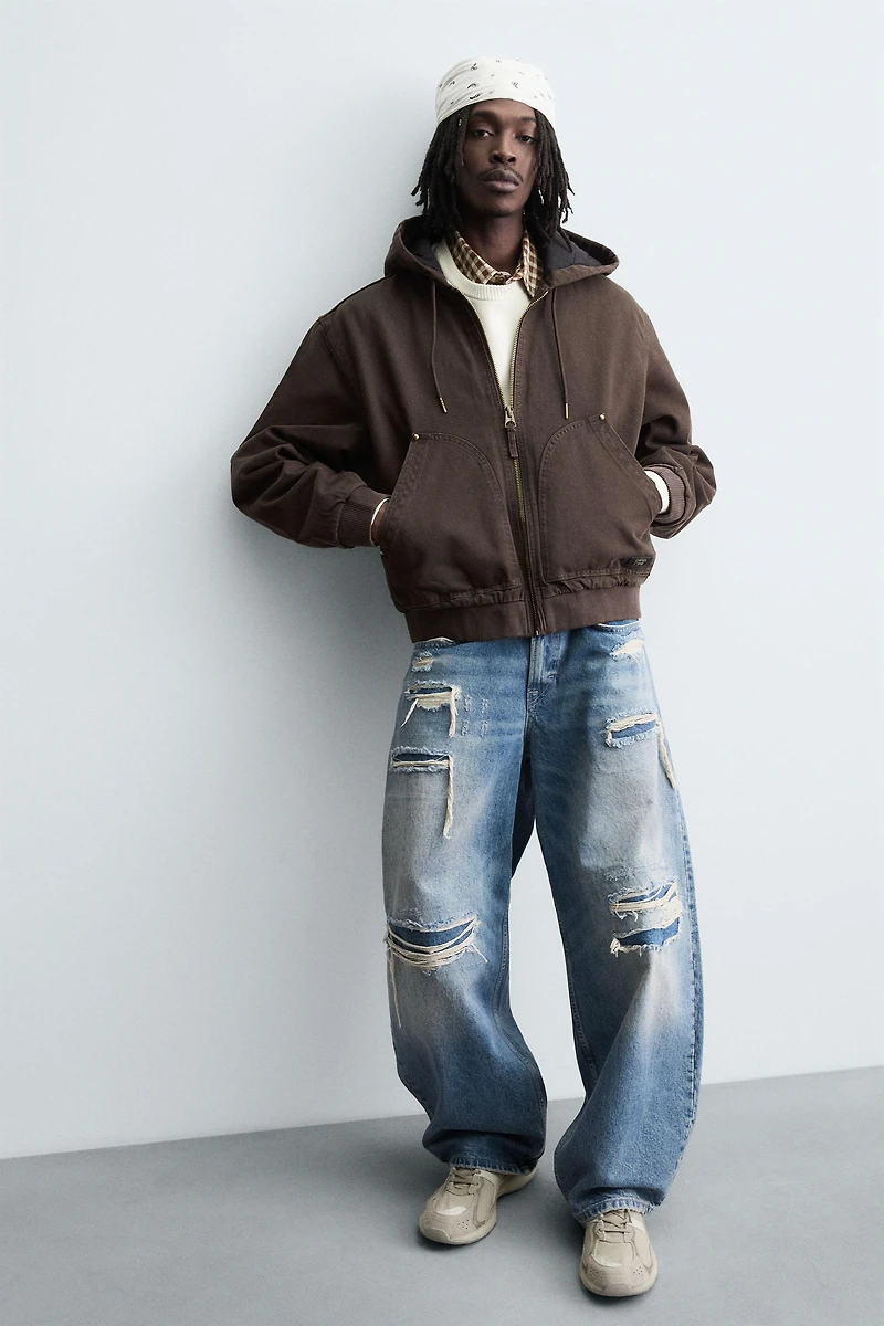 VESTE MATELASSÉE À CAPUCHE