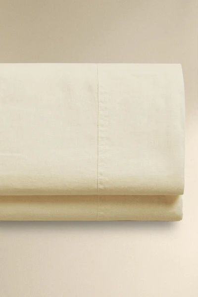 DRAP PLAT LIN LAVÉ (140 GxM²)