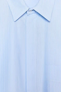 CHEMISE COURTE EN POPELINE