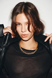 COMBINED JEWELED LINK NECKLACE