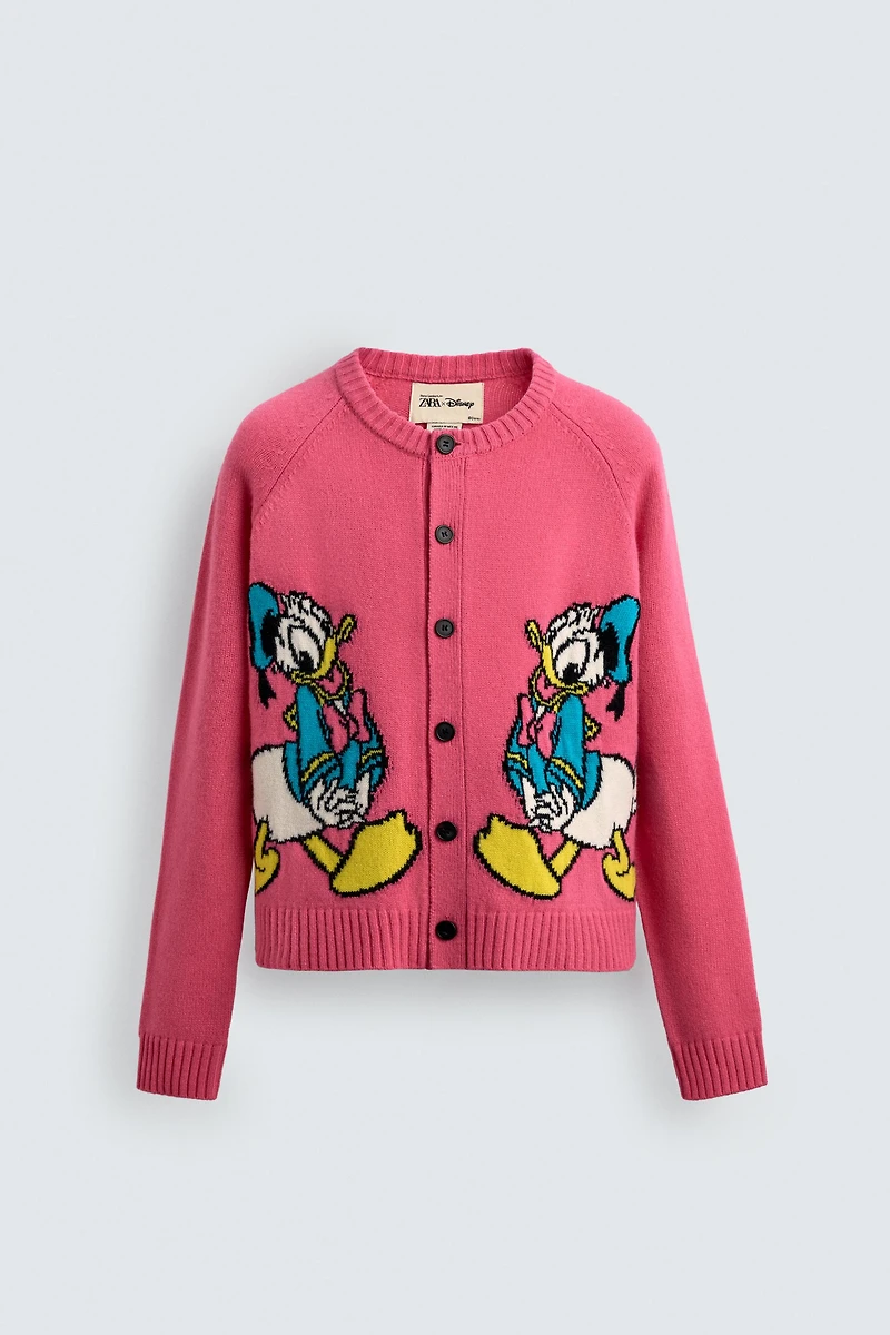 DONALD DUCK WOOL CARDIGAN HARRY LAMBERT FOR ZARA X DISNEY