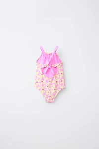 MAILLOT DE BAIN À IMPRIMÉ FLEURS (1-6 ANS)