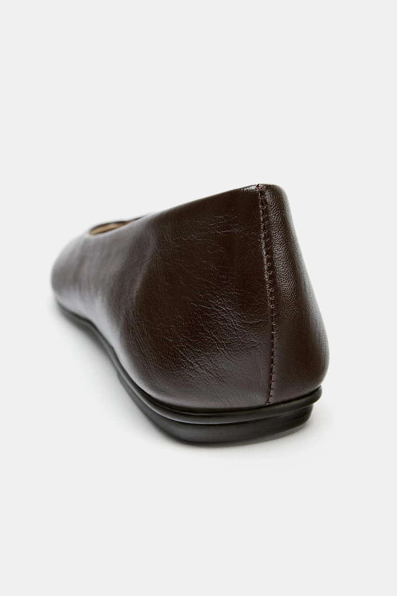 LIMITED EDITION LEATHER BALLET FLATS