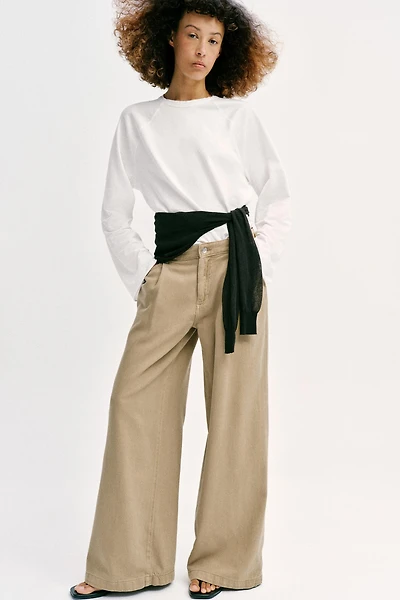Z1975 HIGH WAIST WIDE LEG JEANS WITH DARTS