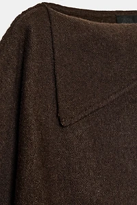 LAPEL COLLAR KNIT JUMPER