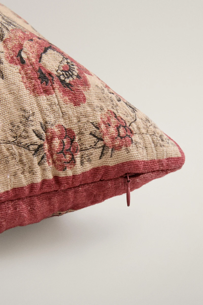FLORAL THROW PILLOW COVER