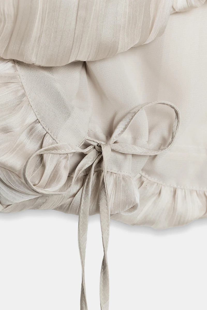 ZW COLLECTION PLEATED HALTER TOP