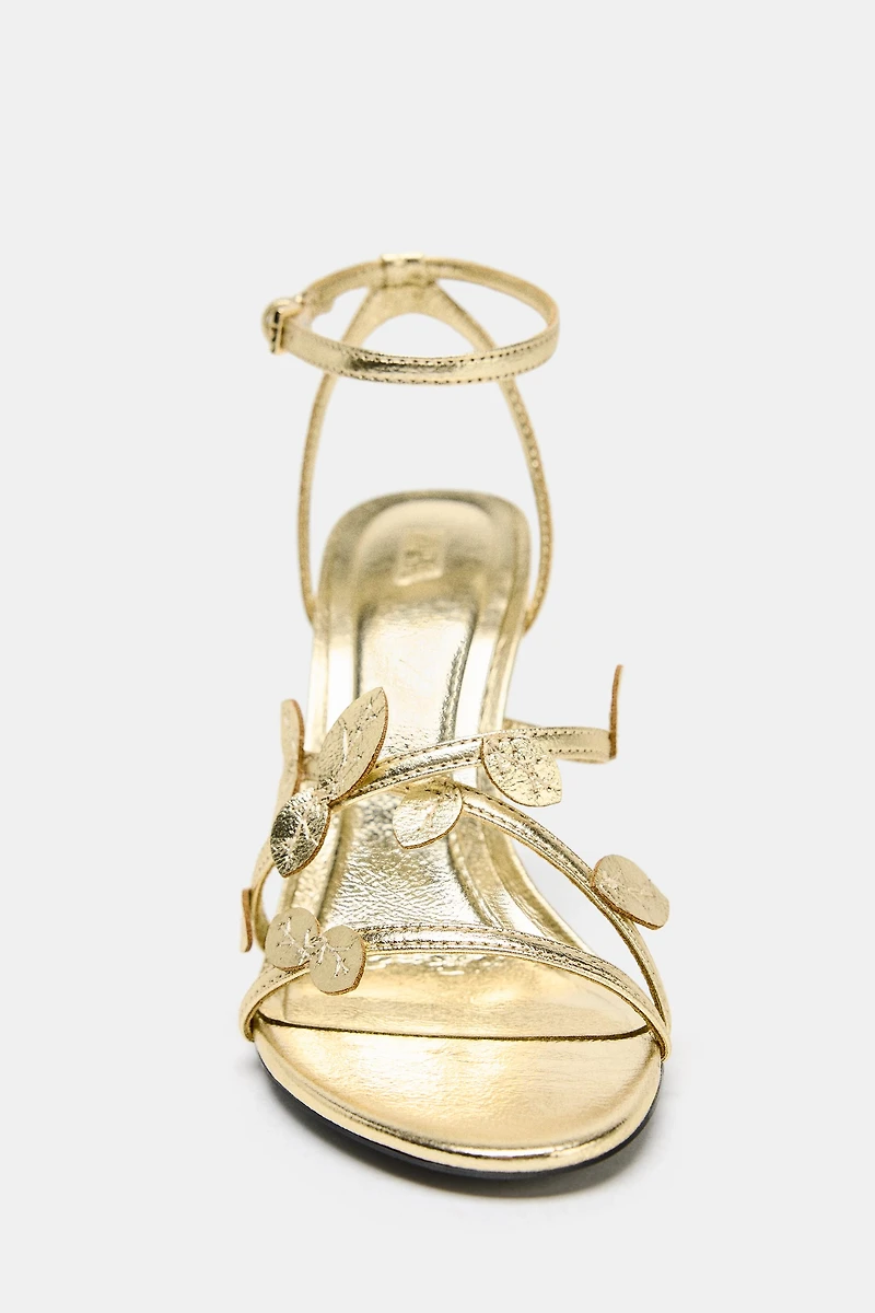 METALLIC EFFECT FANCY SANDALS