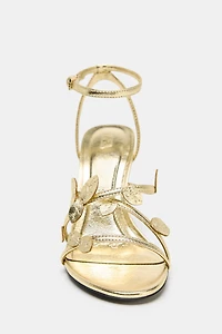 METALLIC EFFECT FANCY SANDALS