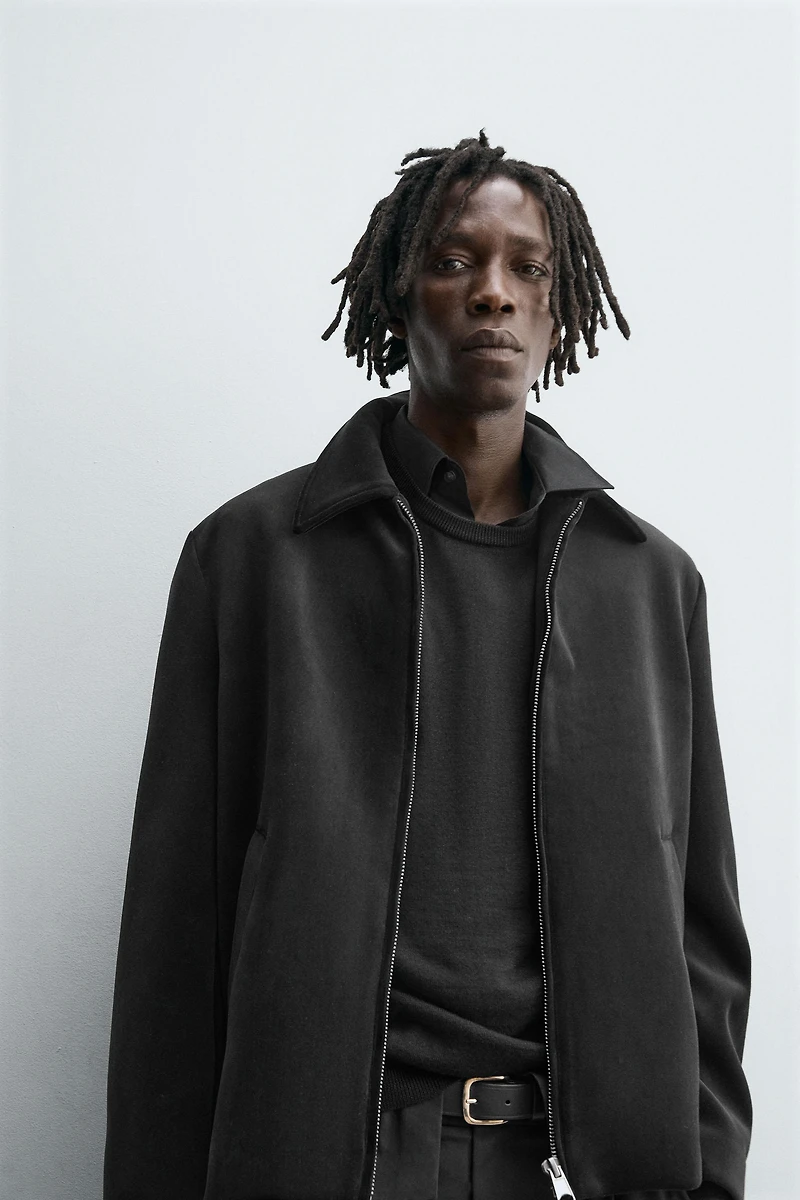 REGULAR FIT VELVET JACKET