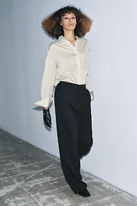 MINIMAL WOOL PANTS ZW COLLECTION