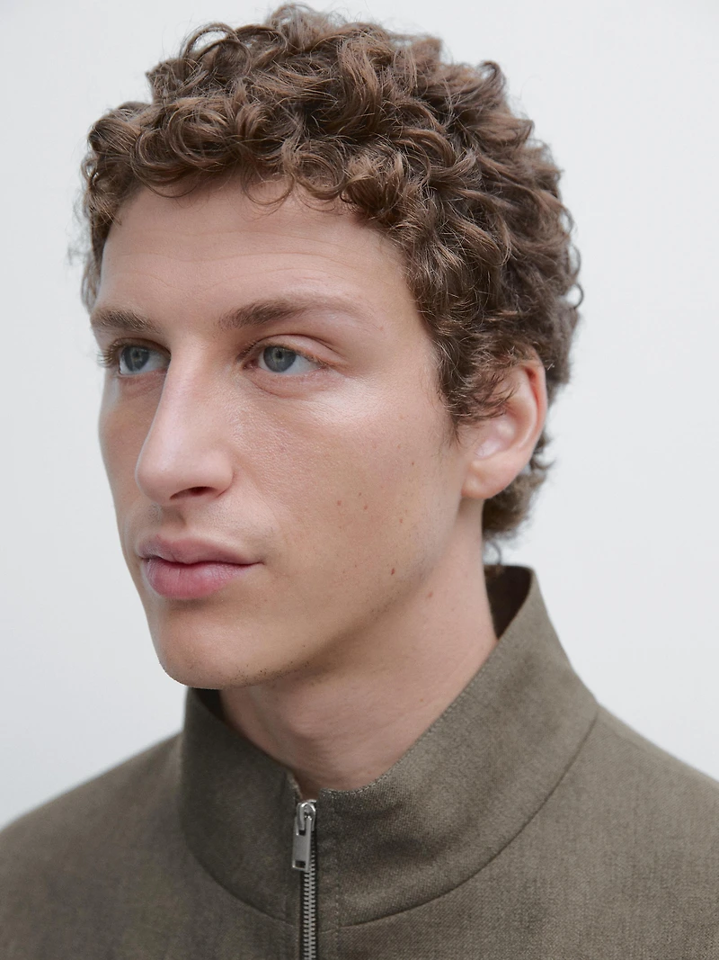 Cool wool blend jacket