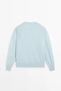 100% cashmere long sleeve sweater