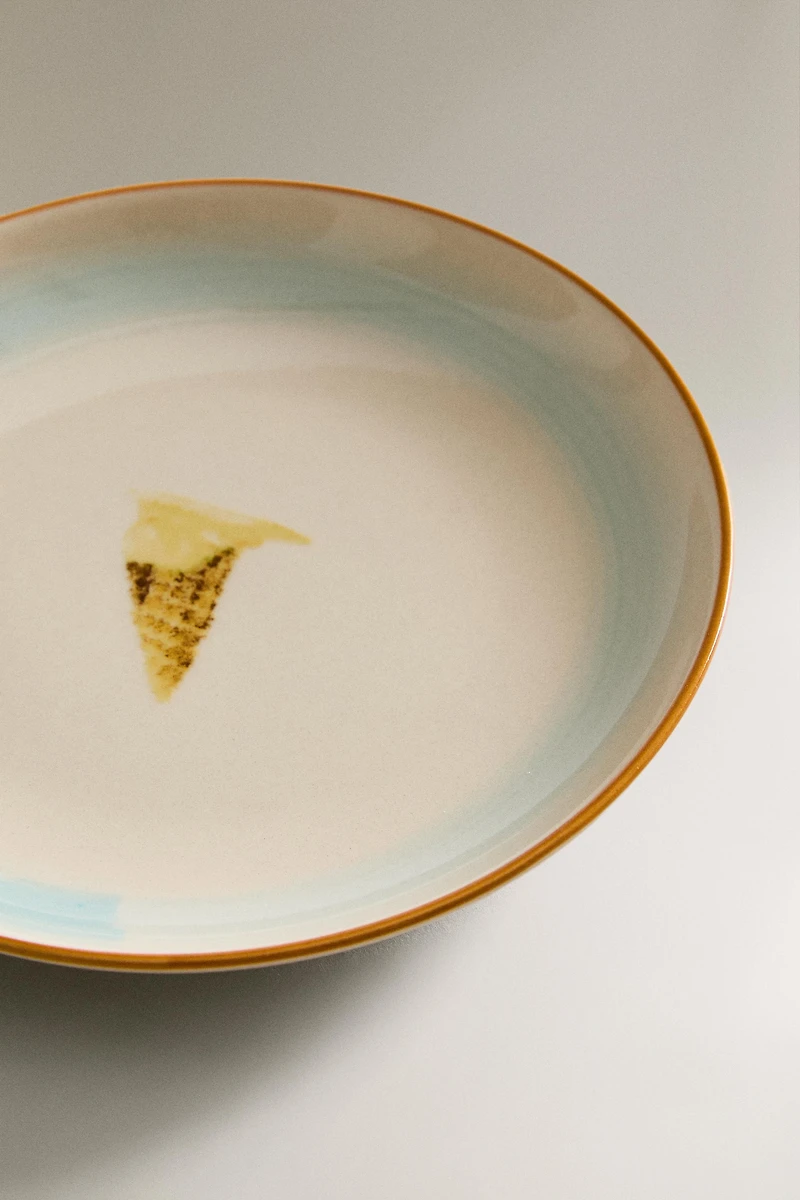 ASSIETTE À DESSERT GRÈS GLACE