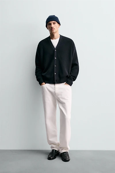REGULAR FIT COTTON CARDIGAN