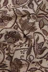 FLORAL JACQUARD BLANKET