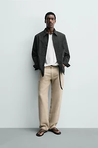 WAFFLE WEAVE RELAXED FIT BLAZER