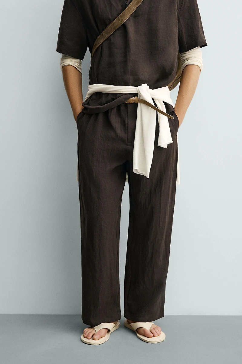 PANTALON RELAXED FIT 100% LIN