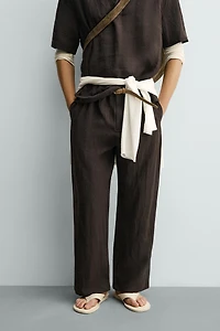 PANTALON RELAXED FIT 100% LIN