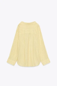 STRIPED OVERSIZED POPLIN SHIRT