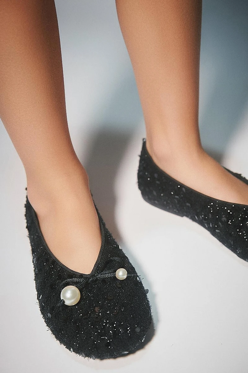 PEARL BALLET FLATS
