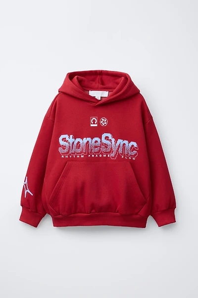 PRINTED HOODIE SWEATSHIRT