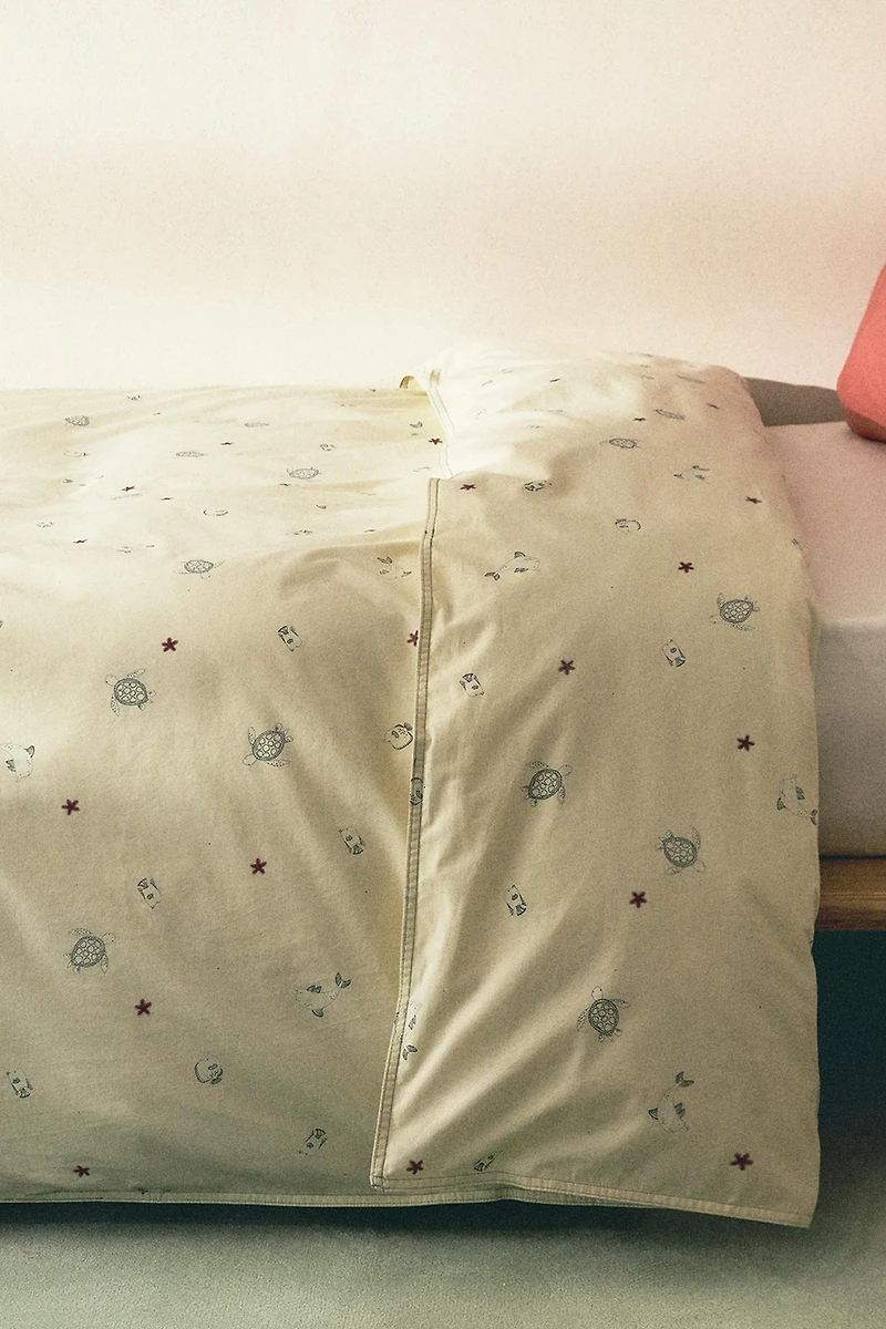CHILDREN’S SEA PRINT DUVET COVER