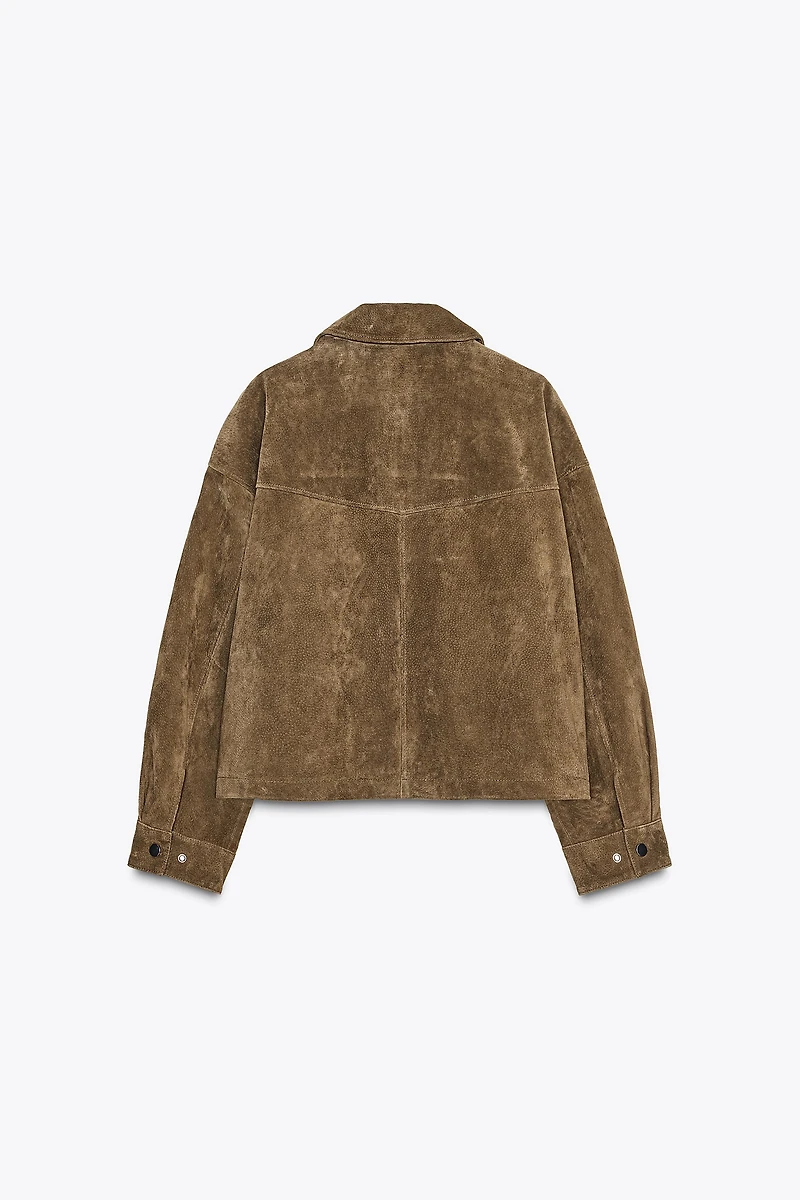 100% LEATHER BOMBER JACKET